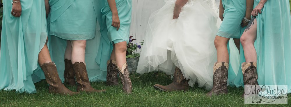wedding with cowboy boots