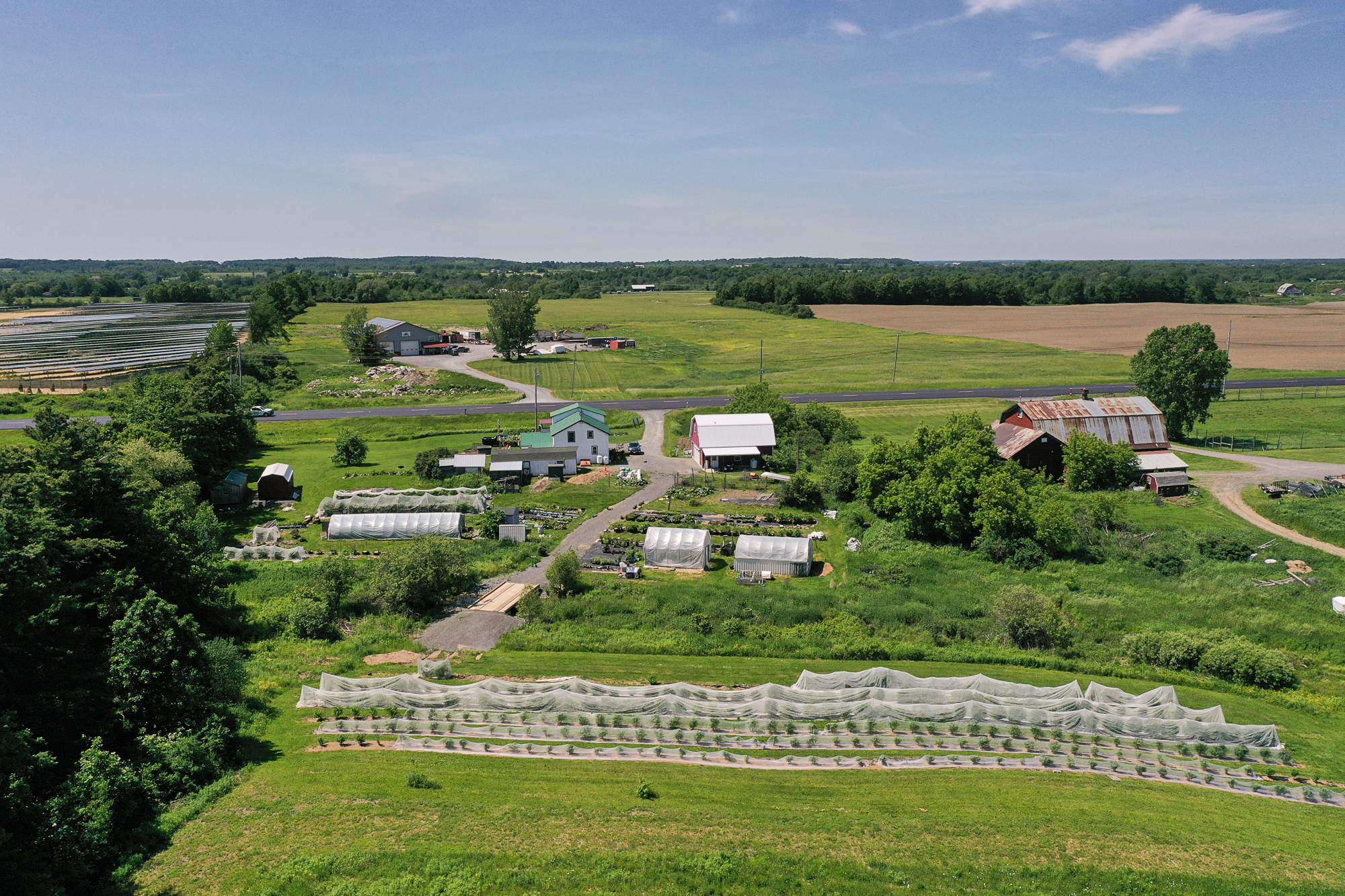 Drone farm photography